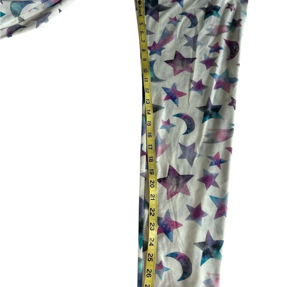 PJ Salvage Purple and Blue Pajama Set with Geometric Star Pattern